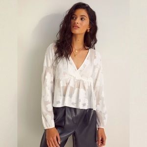 Aritzia Peplum Blouse